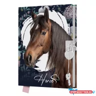 Emlékkönyv JUNIOR Horse szív alakú lakattal
