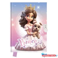 Emlékkönyv JUNIOR Princess szív alakú lakattal