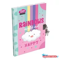 Emlékkönyv LIZZYSULI A/5 keményfedeles Lollipop Rainbow