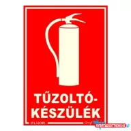 Piktogram Tűzoltókészülék piros (FLUOR.)