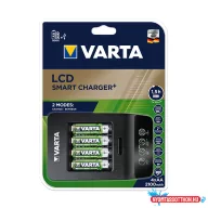 Akkumulátor töltő VARTA LCD Smart + 4 db AA 2100 mAh