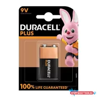 Elem DURACELL MN 1604 K1 Plus 9V 1-es