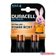 Elem mikro DURACELL Optimum AAA 4-es