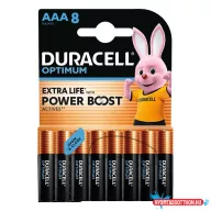 Elem mikro DURACELL Optimum AAA 8-as