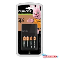 Akkumulátor töltő DURACELL CEF14 AA ceruza 1300mAh és AAA mikro 750mAh + 2db AA és 2db AAA elem
