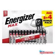 Elem mikro ENERGIZER "Max" AAA 8+4 darabos