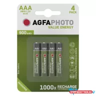 Akkumulátor mikro AGFAPHOTO AAA 4x900 mAh