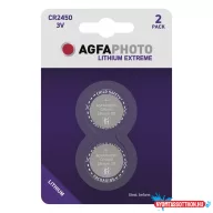 Gombelem AGFAPHOTO Lithium CR2450 2 darabos