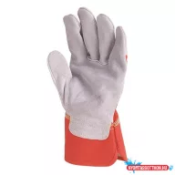 Bőrkesztyű COVERGUARD vászon piros 11-es 2 darab/pár
