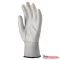 Kesztyű mártott COVERGUARD poliészter PU tenyérrel fehér 10-es 2 darab/pár