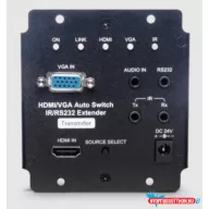   SCT 4K VGA/HDMI Auto-Switch & IR/RS232/POH HDBaseT Extender 70 Méter hatótáv