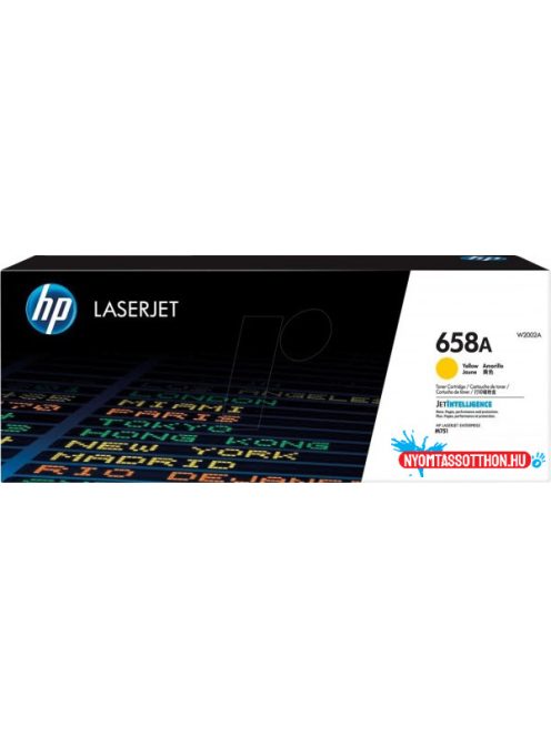 HP W2002A Toner Yellow 6.000 oldal kapacitás No.658A