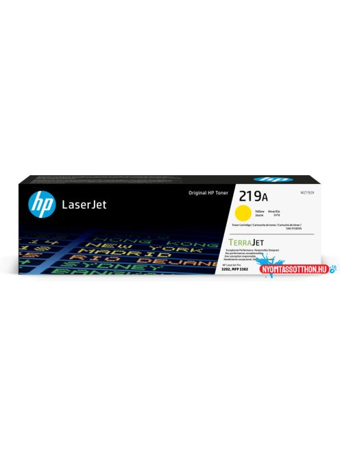 HP W2192A Toner Yellow 1.200 oldal kapacitás No.219A