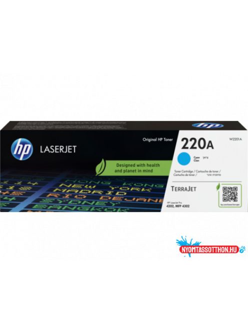 HP W2201A Toner Cyan 1.800 oldal kapacitás No.220A