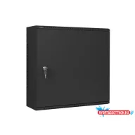   Lanberg WAF1-5203-06-00B 19" 6U+3U SZÉL:540mm MÉLY:200mm MAG:540mm fémajtós fekete fali rack szekrény