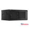 Lanberg WF01-6404-10B 19" 4U SZÉL:600mm MÉLY:450mm MAG:290mm lapraszerelt üvegajtós fekete fali rac