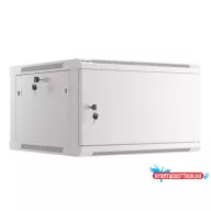 Lanberg WF01-6606-00S 19" 6U SZÉL:600mm MÉLY:600mm MAG:379mm lapraszerelt fémajtós szürke fali rack