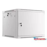 Lanberg WF01-6609-00S 19" 9U SZÉL:600mm MÉLY:600mm MAG:512mm lapraszerelt fémajtós szürke fali rack