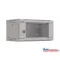 Lanberg WF03-5304-10S 19" 4U SZÉL:540mm MÉLY:350mm MAG:281mm lapraszerelt üvegajtós szürke fali rac