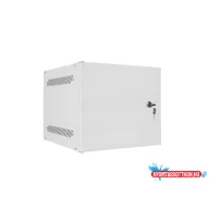 Lanberg WF10-2304-00S 10" 4U SZÉL:280mm MÉLY:310mm MAG:247mm lapraszerelt fémajtós szürke fali rack