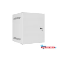 Lanberg WF10-2306-00S 10" 6U SZÉL:280mm MÉLY:310mm MAG:336mm lapraszerelt fémajtós szürke fali rack