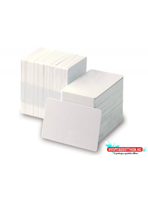 Plasztikkártya Fotodek PVC üres fehér (0,76mm) 100 db/csomag