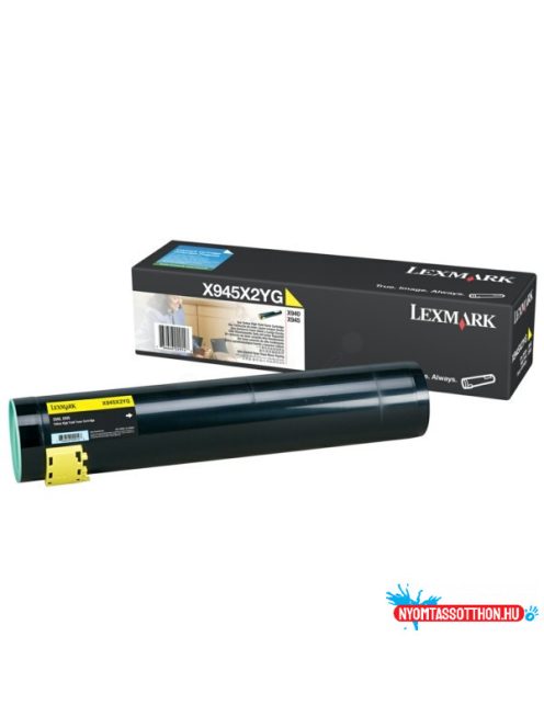 Lexmark X940/945e High Toner Yellow 22.000 oldal (Eredeti) X945X2YG