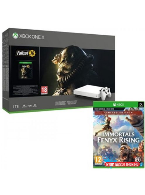 Microsoft XBox One X 1TB konzol+Immortals+fallout76