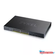   Zyxel XGS1935-28HP-EU0101F 24xGbE PoE LAN (375W) 4xSFP+ port Lite-L3 smart menedzselhető PoE Switch