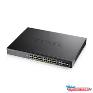   Zyxel XGS2220-30HP-EU0101F 24xGbE PoE LAN 2x10mG RJ45 PoE LAN (400W) 4x10GbE SFP+ port L3 menedzselhető PoE switch
