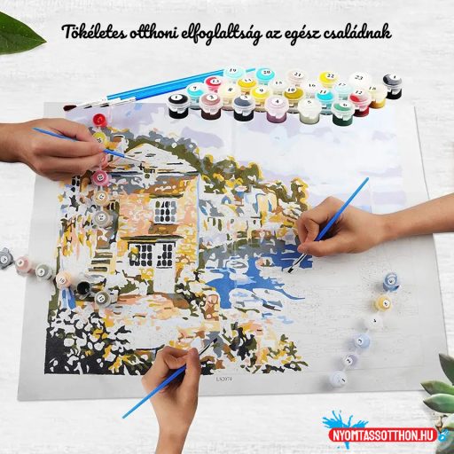 Számos kifestő, 40x50cm, keret nélkül - páva