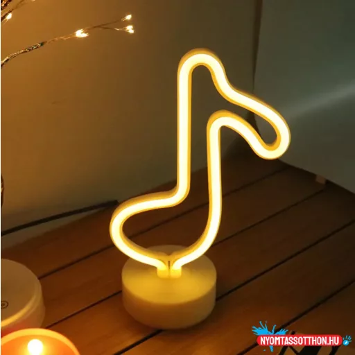 Asztali LED-es neon világítás (hangjegy)