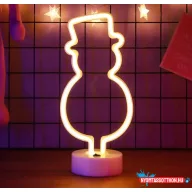 Asztali LED-es neon világítás (hóember) x