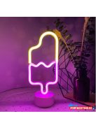 Asztali LED-es neon világítás (jégkrém)