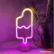 Asztali LED-es neon világítás (jégkrém) x