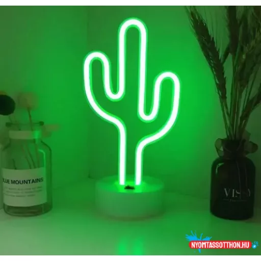 Asztali LED-es neon világítás (kaktusz) x