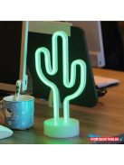 Asztali LED-es neon világítás (kaktusz)