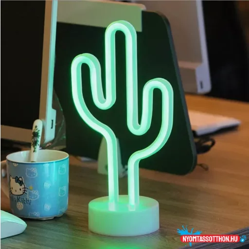 Asztali LED-es neon világítás (kaktusz) x