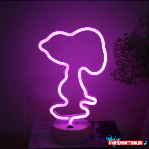 Asztali LED-es neon világítás (kutya)