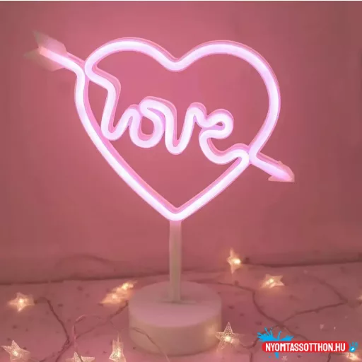 Asztali LED-es neon világítás (love szív) x