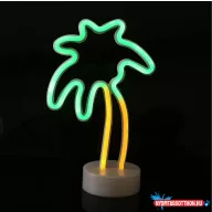 Asztali LED-es neon világítás (többszínű pálmafa) x