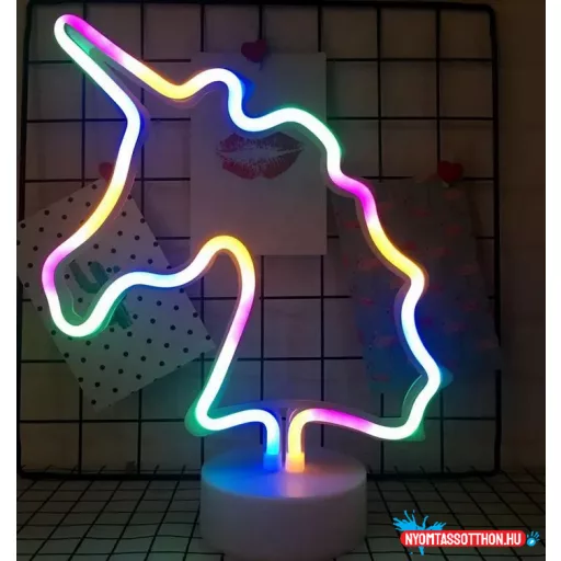 Asztali LED-es neon világítás RGB (unikornis) x