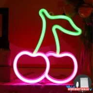 Fali LED-es neon világítás (cseresznye)