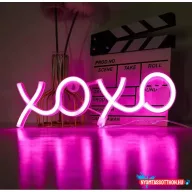 Fali LED-es neon világítás (XOXO)