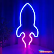 Fali LED-es neon világítás (rakéta) x