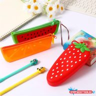 Gyümölcs alakú egyterű szilikon tolltartó