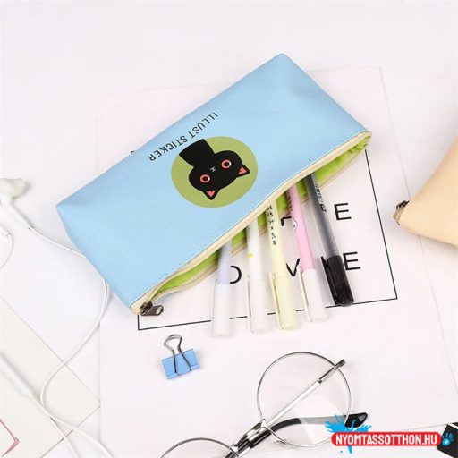 Nagyszemű cicás egyterű tolltartó