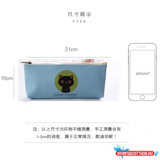 Nagyszemű cicás egyterű tolltartó