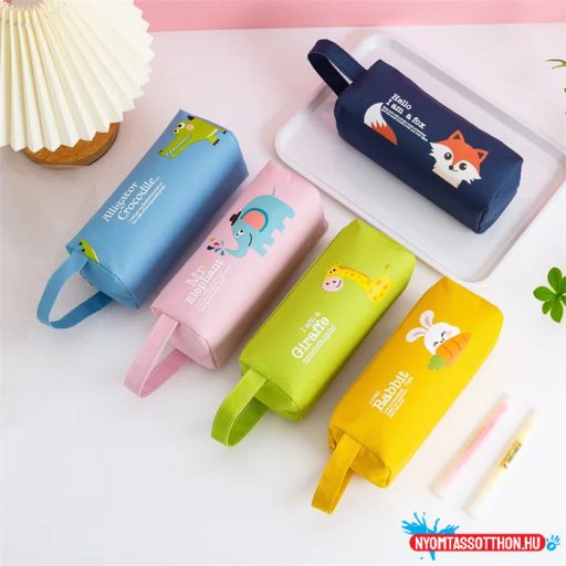 Vidám állatkák vidám színekkel tolltartó - többféle