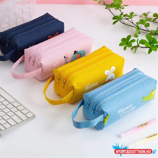 Vidám állatkák vidám színekkel tolltartó - többféle